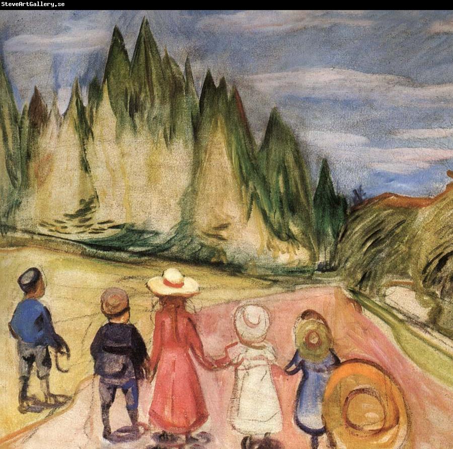 Edvard Munch Eventyrskogen,omkring